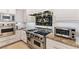 Upscale kitchen with high-end stainless steel appliances at 9101 Alta Dr # 505, Las Vegas, NV 89145