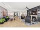 Open living area with fireplace, comfortable seating, and city views at 9101 Alta Dr # 505, Las Vegas, NV 89145