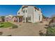 Landscaped backyard with gravel and grass at 9893 Cove Haven Ct, Las Vegas, NV 89178