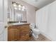 Clean bathroom with granite countertop and shower/tub combo at 100 S Crestline Dr # 10, Las Vegas, NV 89107