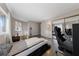 Bright bedroom with wood floors and large mirrored closet at 100 S Crestline Dr # 10, Las Vegas, NV 89107