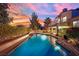 Luxury pool and spa, overlooking the house at 2114 Inverness Dr, Henderson, NV 89074