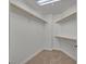 Spacious walk-in closet with carpeted flooring and built-in shelving and hanging rods at 26 E Serene Ave # 124, Las Vegas, NV 89123