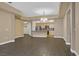 Open floor plan with a view of the gourmet kitchen, dining, and living areas at 26 E Serene Ave # 124, Las Vegas, NV 89123