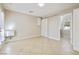 Bright bedroom with tile floors and sliding glass doors at 4571 Plum Island Ct, Las Vegas, NV 89147