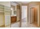 Hallway view of closet, bathroom, and bedroom at 5201 Progresso St, Las Vegas, NV 89135