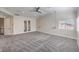 Bright bonus room with high ceilings and a ceiling fan at 5423 San Florentine Ave, Las Vegas, NV 89141