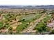 Aerial view of golf course and community at 5944 Saddle Horse Ave, Las Vegas, NV 89122