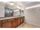 Bathroom boasts double sinks, granite counters, and large shower at 5956 Lambert Bridge Ave, Las Vegas, NV 89139