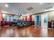 Home theater with recliner seating and large screen at 5956 Lambert Bridge Ave, Las Vegas, NV 89139