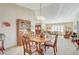 Classic dining room with a wooden table, chairs, and hutch at 6466 Scotch Pine Cir, Las Vegas, NV 89146