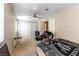 Bedroom with ceiling fan, large closet, and window at 7258 Rock Castle Ave, Las Vegas, NV 89130