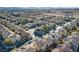 Wide aerial view of a residential neighborhood at 8113 Bay Springs Dr, Las Vegas, NV 89128