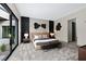 Bedroom with private access to courtyard at 705 Dragon Peak Dr, Henderson, NV 89012