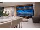 Gourmet kitchen with breakfast bar overlooks stunning city views at 705 Dragon Peak Dr, Henderson, NV 89012