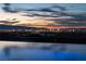 Panoramic view of city skyline at sunset at 705 Dragon Peak Dr, Henderson, NV 89012