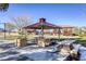 Covered picnic tables in a park setting at 869 Ashford Way, Henderson, NV 89015