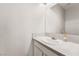 Clean bathroom with vanity, sink, and mirror at 8926 Alexander Great Ct, Las Vegas, NV 89139