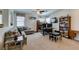 Bright home office with built-in shelving and ample workspace at 9994 Celestial Cliffs Ave, Las Vegas, NV 89166