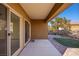 Covered patio with access to backyard at 1327 Beehive Ln, Mesquite, NV 89034