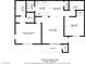 920 sq ft floor plan; 2 bed, 2 bath, balcony at 201 Mission Laguna Ln # 105, Las Vegas, NV 89107