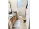 Clean bathroom with double vanity and tile flooring at 3145 E Flamingo Rd # 1043, Las Vegas, NV 89121