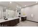 Modern bathroom with double vanity and walk-in shower at 36 Rainbow Point Pl, Henderson, NV 89011