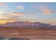 Stunning mountain views and desert landscape in the community at 36 Rainbow Point Pl, Henderson, NV 89011