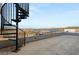 Private deck with spiral staircase and lake view at 36 Rainbow Point Pl, Henderson, NV 89011