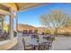 Patio with seating area and fire pit at 894 Moonstone Dr, Boulder City, NV 89005