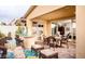 Entertainer's patio with built-in grill and furniture at 917 Old Creek Way, North Las Vegas, NV 89084