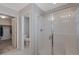 Clean bathroom with toilet, shower, and vanity at 10122 Ashford Mill Ct, Las Vegas, NV 89178