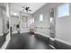 Studio features dance bars, mirrors, and artwork at 10923 Willow Heights Dr, Las Vegas, NV 89135