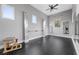 Bright, airy studio featuring dance bars, mirrors, and natural light at 10923 Willow Heights Dr, Las Vegas, NV 89135