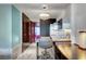 Sleek kitchen with stainless steel appliances and breakfast bar at 4381 W Flamingo Rd # 3309, Las Vegas, NV 89103