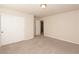 Well-lit bedroom with double doors and neutral decor at 487 Via Renata, Henderson, NV 89044