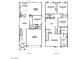 Two-story home floor plan with 5 bedrooms and 3 baths at 487 Via Renata, Henderson, NV 89044