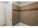 Clean bathroom with tiled shower and bathtub at 1200 Cashman Dr, Las Vegas, NV 89102