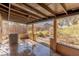 Covered patio with access to the backyard and views of the garden at 1200 Cashman Dr, Las Vegas, NV 89102