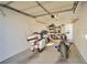 Attached garage with storage shelving and space for two motorcycles at 1405 S Nellis Blvd # 2093, Las Vegas, NV 89104