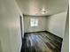 Bedroom featuring wood-look vinyl flooring and a window at 1881 Big Horn St, Pahrump, NV 89048