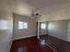 Well-lit bedroom with mirrored closet and hardwood floors at 5337 Hacienda Cir, Las Vegas, NV 89120