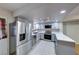 Modern kitchen with stainless steel appliances and island at 5945 Vegas Dr, Las Vegas, NV 89108