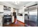 Modern kitchen with stainless steel appliances at 6112 Browning Way, Las Vegas, NV 89130