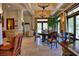 Breakfast room with wet bar and large table at 66 Innisbrook Ave, Las Vegas, NV 89113