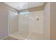 Spacious walk-in shower with glass enclosure at 7174 Steubling Glen St, North Las Vegas, NV 89084