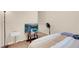 Bedroom with TV, fan and bed at 7906 Woolly St, Las Vegas, NV 89149