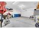Garage with storage shelving and open space at 7906 Woolly St, Las Vegas, NV 89149