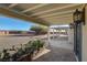 Covered patio with concrete flooring and a view of the backyard at 8870 W Craig Rd, Las Vegas, NV 89129