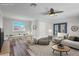 Virtually staged game room with pool table and comfortable seating at 8870 W Craig Rd, Las Vegas, NV 89129